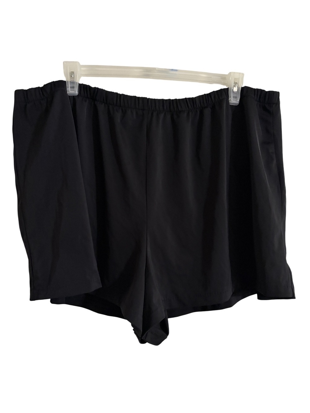 Le Cove Women’s Plus Size 26W Black Lined Swim Shorts